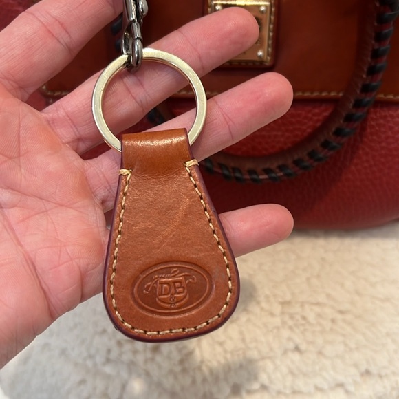 Dooney & Bourke Aubrey terra cotta pebbled Leather Satchel. - Picture 10 of 15